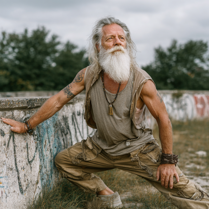 Skupina seniorů cvičící jemnou jógu